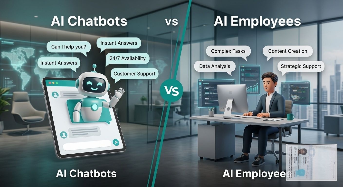 AI Chatbots vs AI Employees: The Complete Comparison for 2025